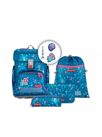 STEP BY STEP | Set de mochila escolar de 5 piezas CLOUD Ninja Kimo | türkis